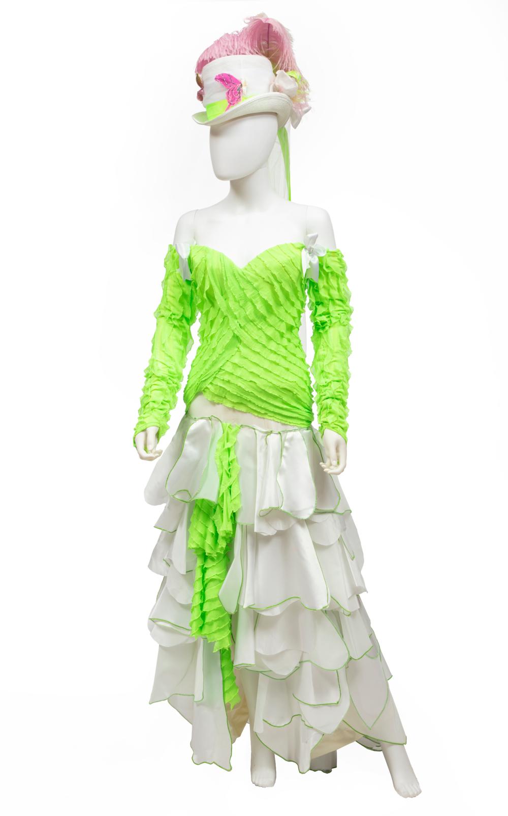 CHRIS OWENS' LIME GREEN AND WHITE
