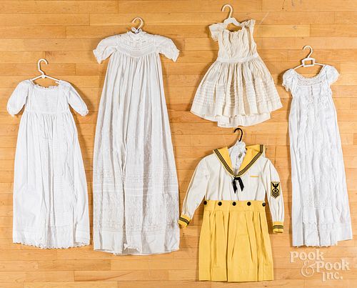 CHRISTENING DRESSES, 19TH C.,