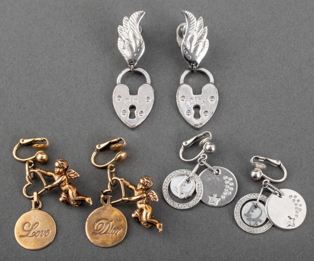 CHRISTIAN DIOR CLIP EARRINGS, 3