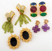 CHRISTIAN DIOR GEM-MOUNTED CLI