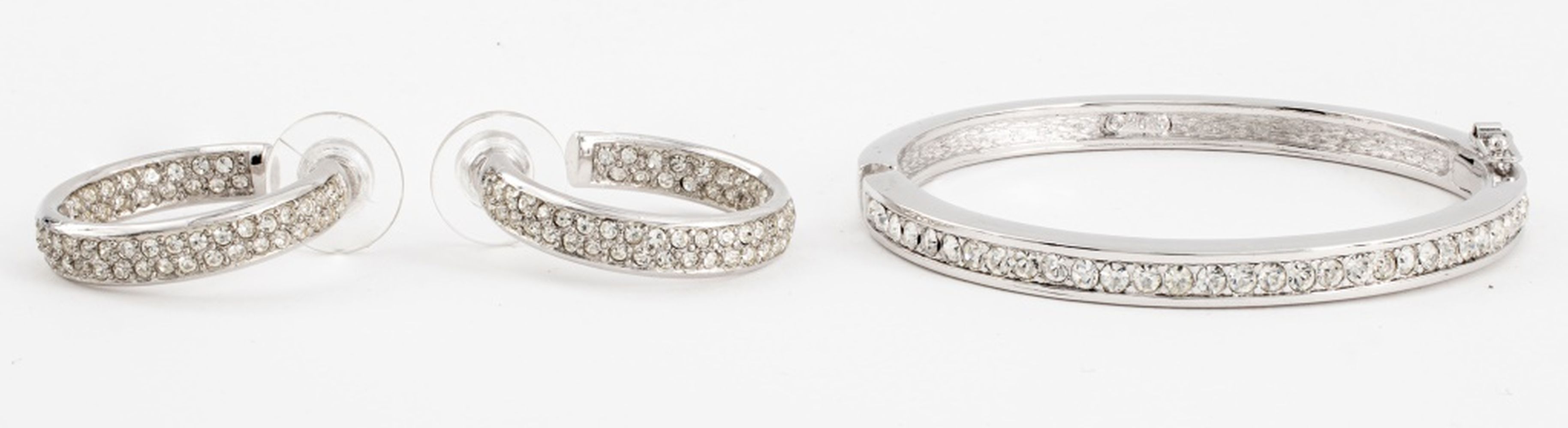 CHRISTIAN DIOR GEM-SET EARRINGS &