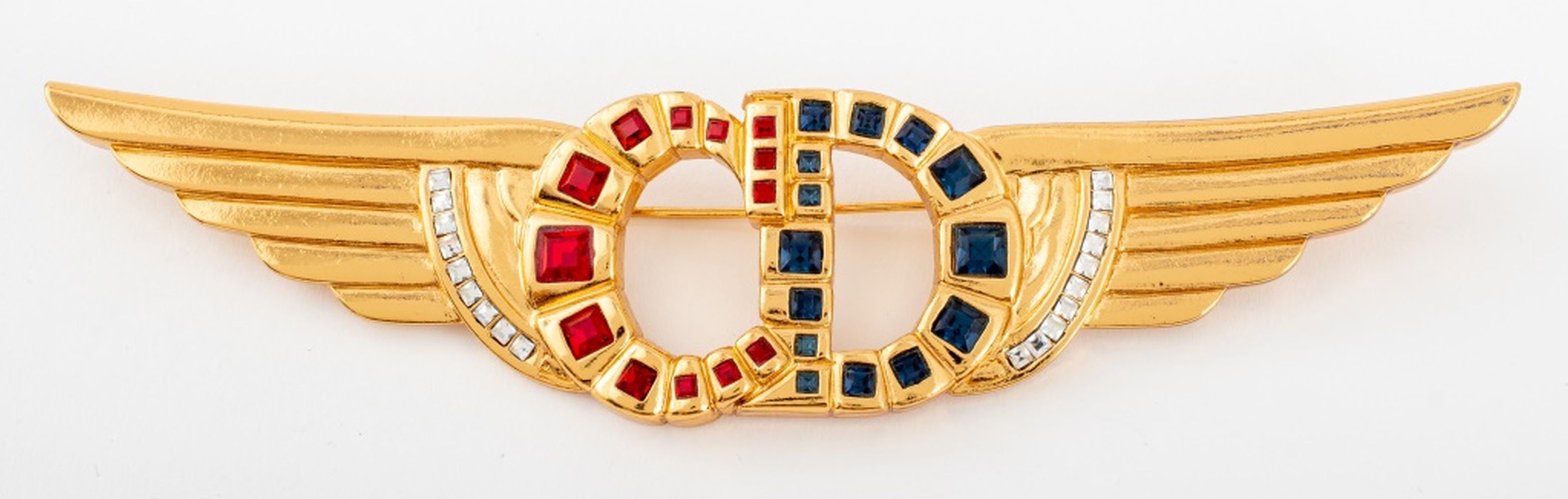 CHRISTIAN DIOR GOLD-TONE METAL