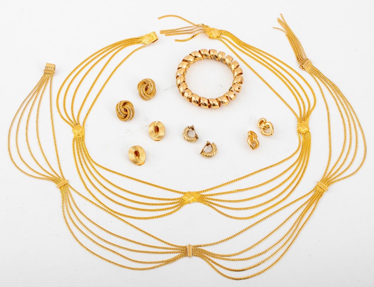 CHRISTIAN DIOR GOLD-TONE METAL
