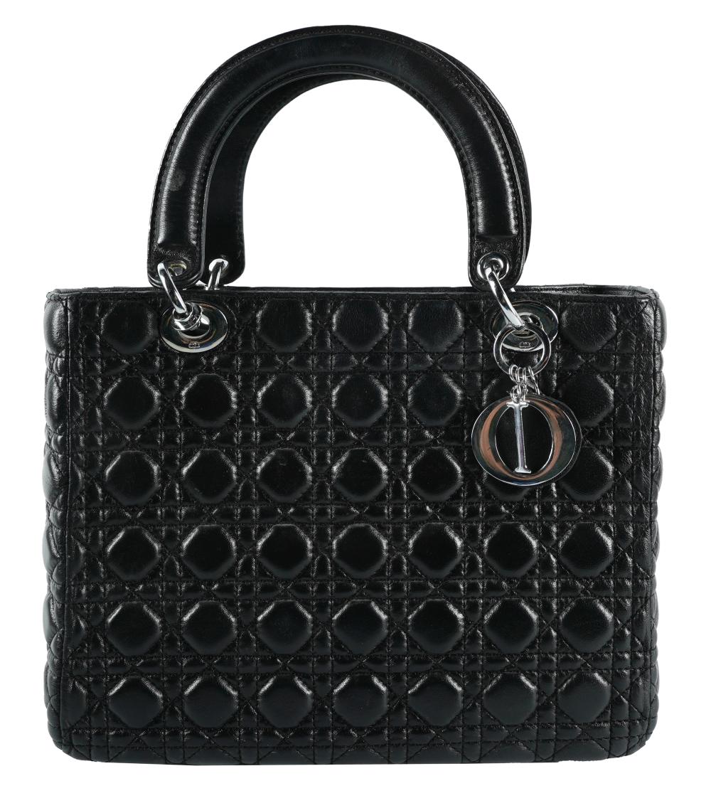 CHRISTIAN DIOR "LADY DIOR" BLACK