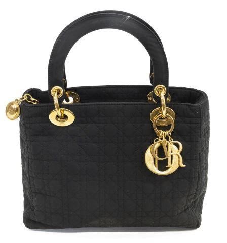 CHRISTIAN DIOR 'LADY DIOR' BLACK