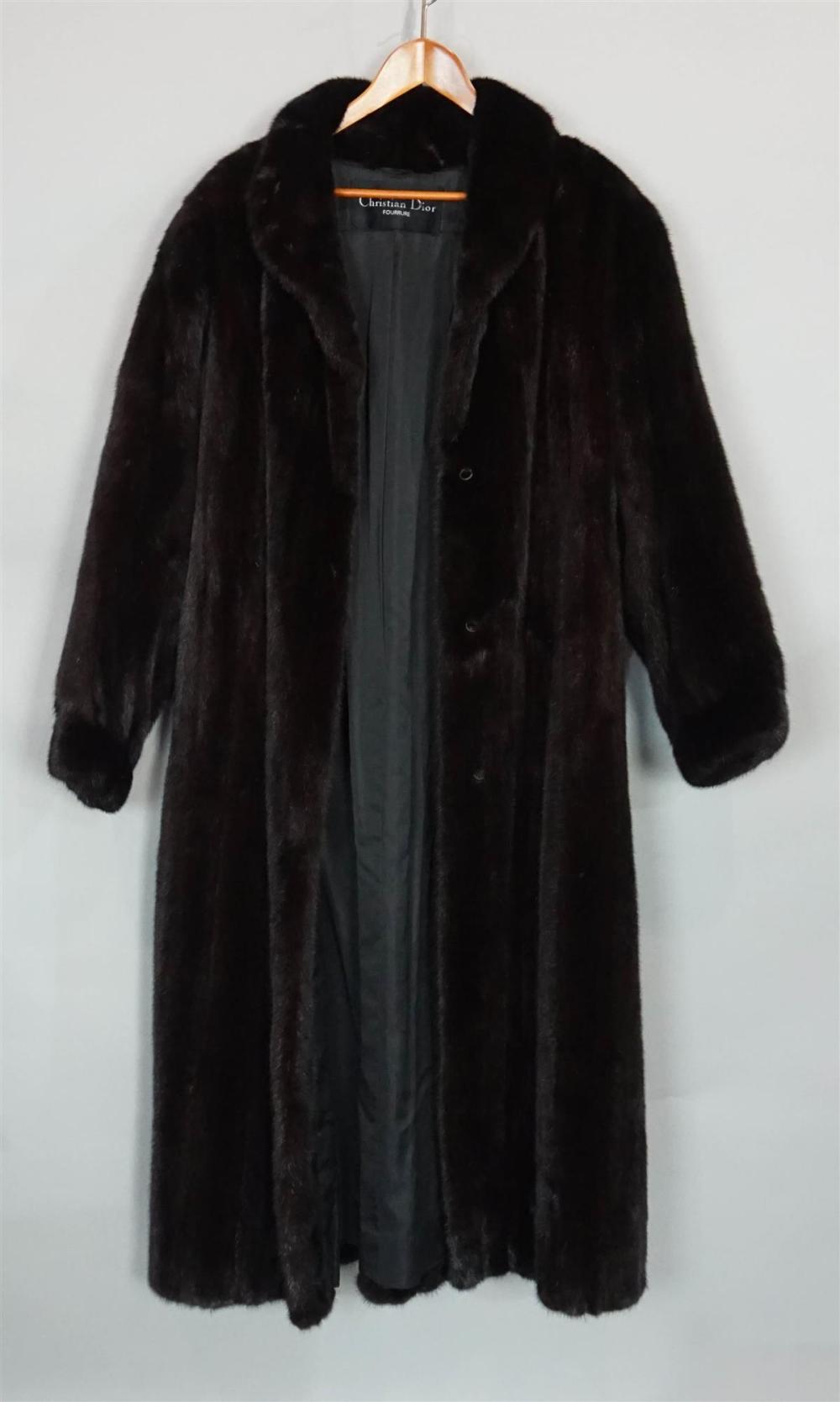CHRISTIAN DIOR MINK COATCHRISTIAN