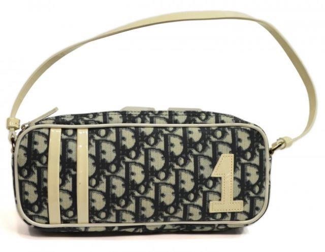CHRISTIAN DIOR TROTTER POUCH NAVY &