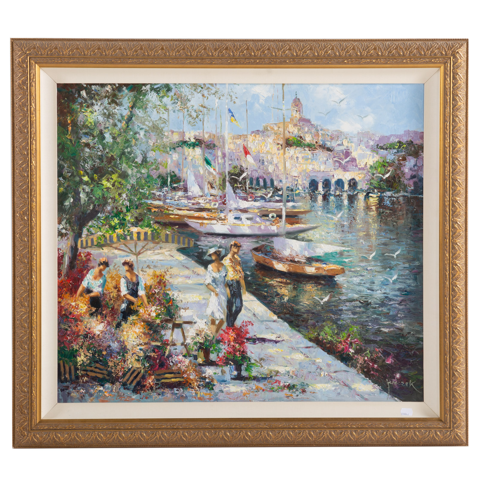 CHRISTIAN JERCZEK. CANAL SCENE, OIL