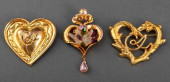 CHRISTIAN LACROIX GOLD-TONE HE