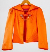 CHRISTIAN LACROIX ORANGE SILK