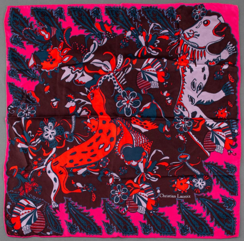 CHRISTIAN LACROIX SILK SCARF