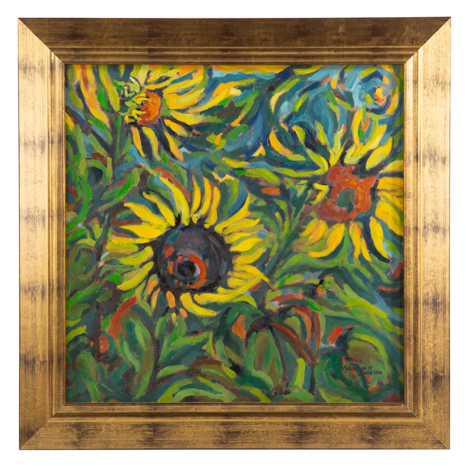CHRISTINA JURAN. "SUNFLOWERS IN THE