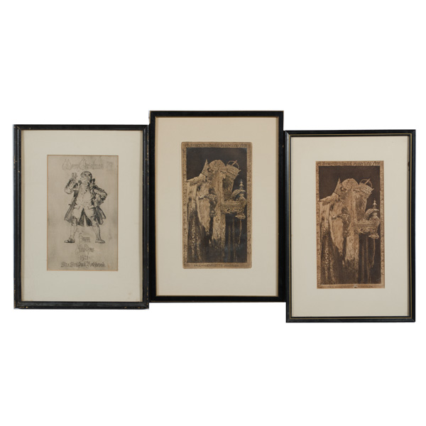 Christmas Card Etchings by Paul