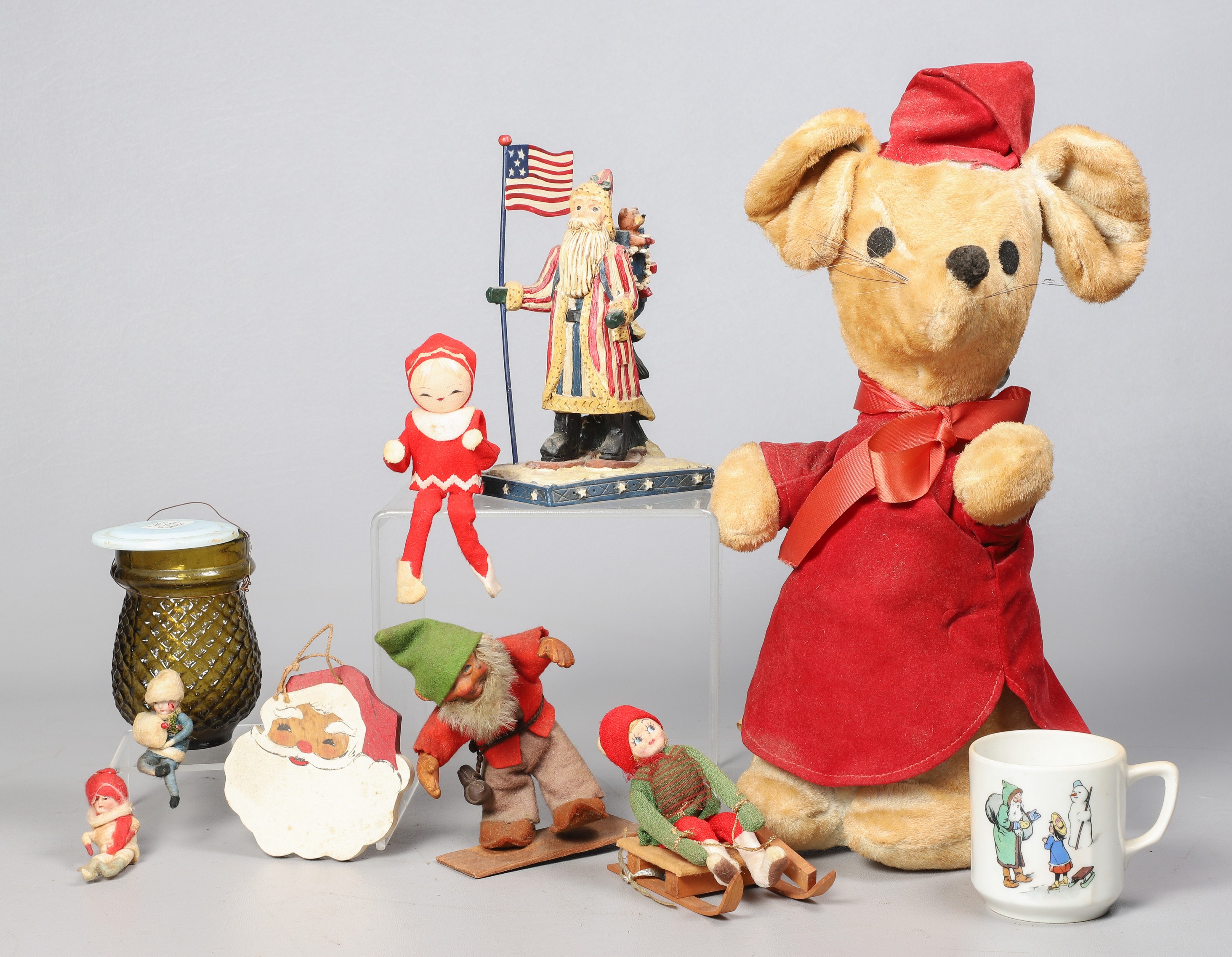 Christmas themed figures and