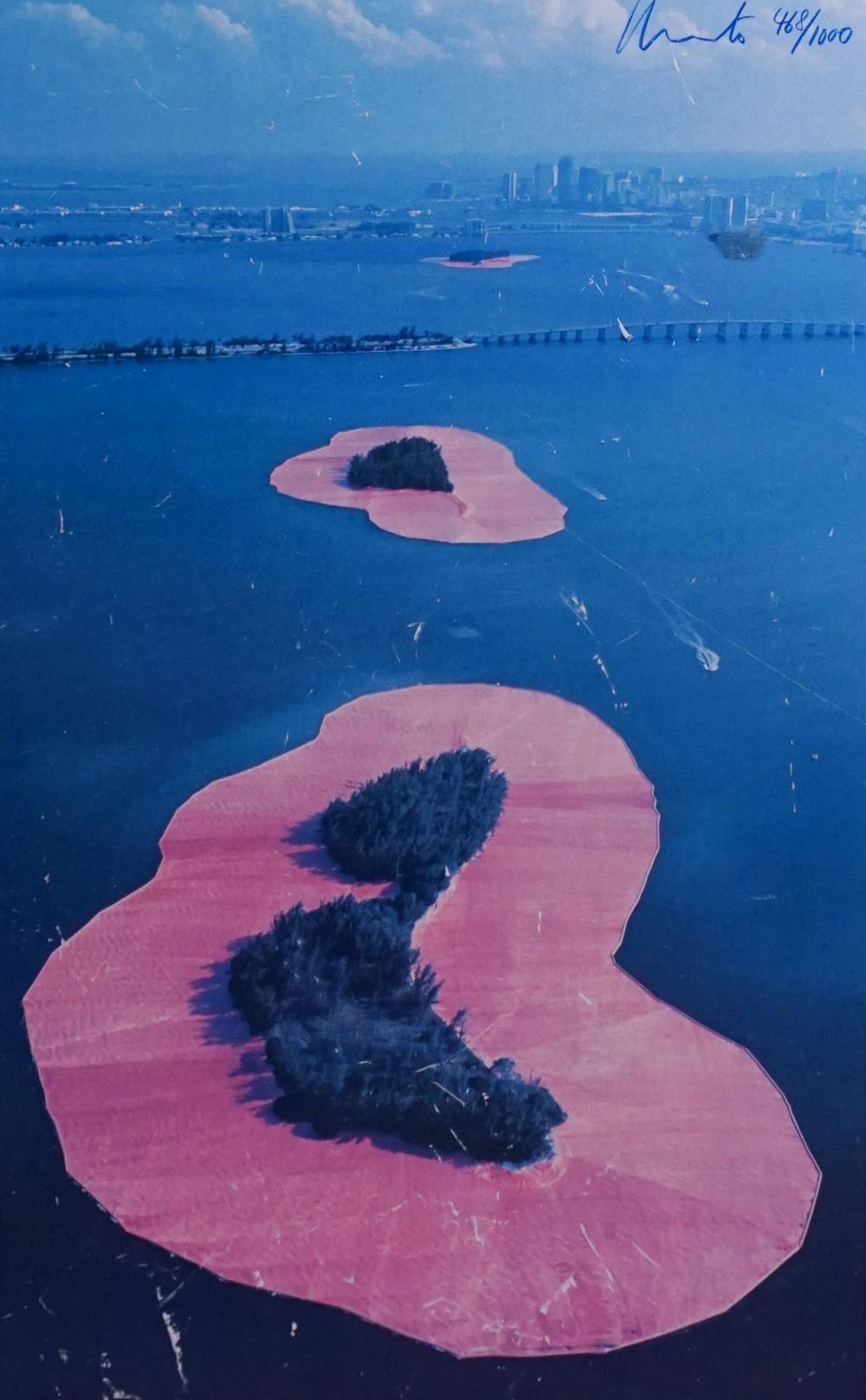 CHRISTO CHROMOLITHOGRAPH, SIGNED