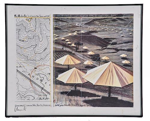 CHRISTO, "THE UMBRELLAS", OFFSET