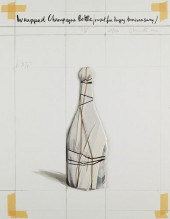 CHRISTO "WRAPPED CHAMPAGNE BOT
