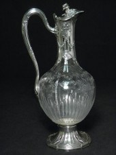 Christofle crystal and sterlin