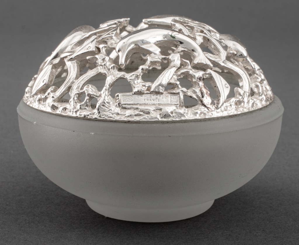 CHRISTOFLE DOLPHIN MOTIF POMANDER