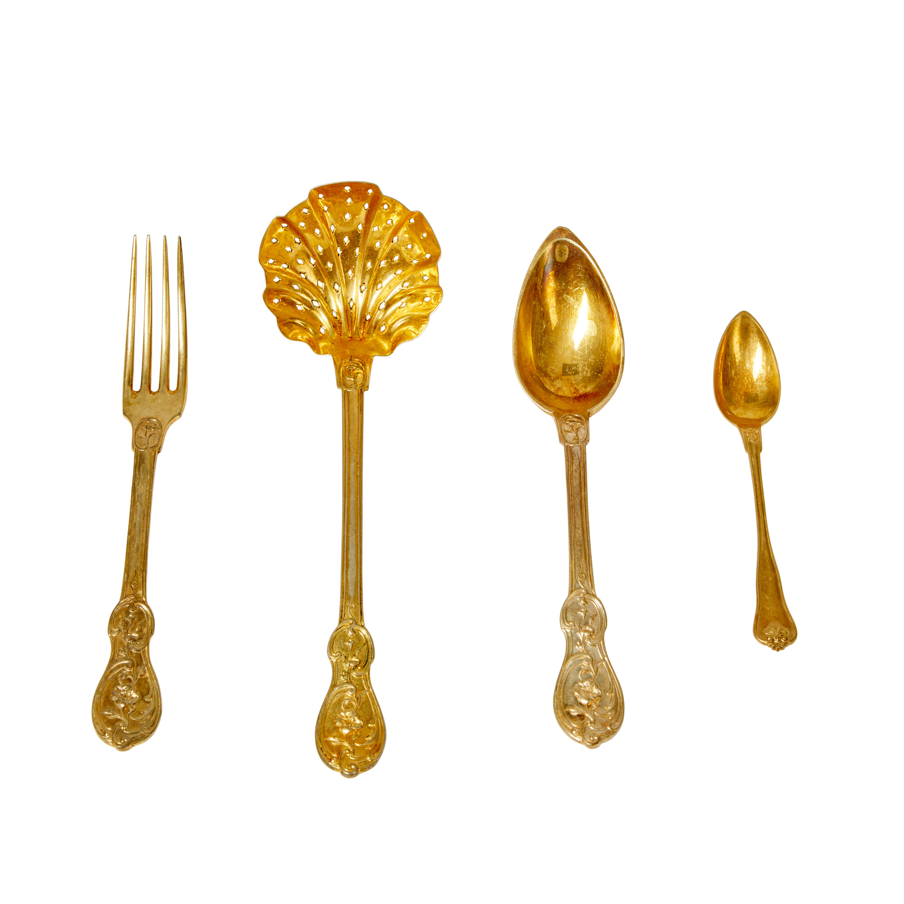 CHRISTOFLE GOLD-WASH PARTIAL