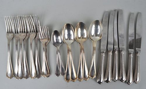 CHRISTOFLE SILVER PLATE PARTIAL