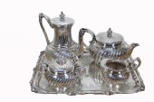 CHRISTOFLE SILVERPLATE TEA SET