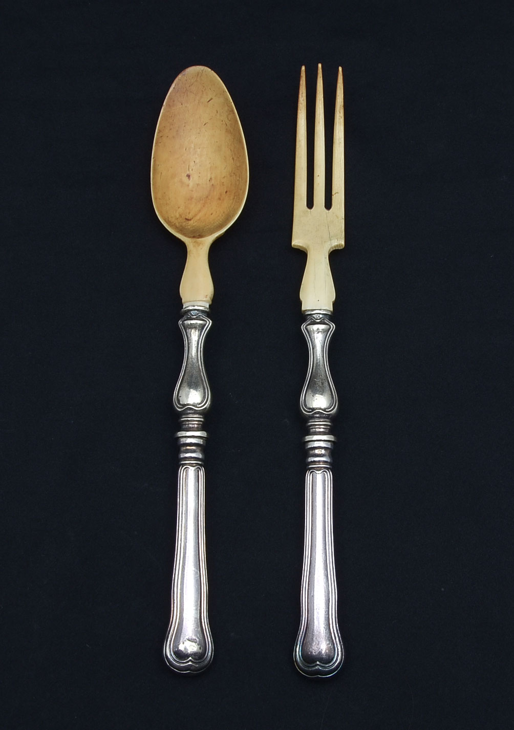 CHRISTOFLE STERLING SALAD SET: