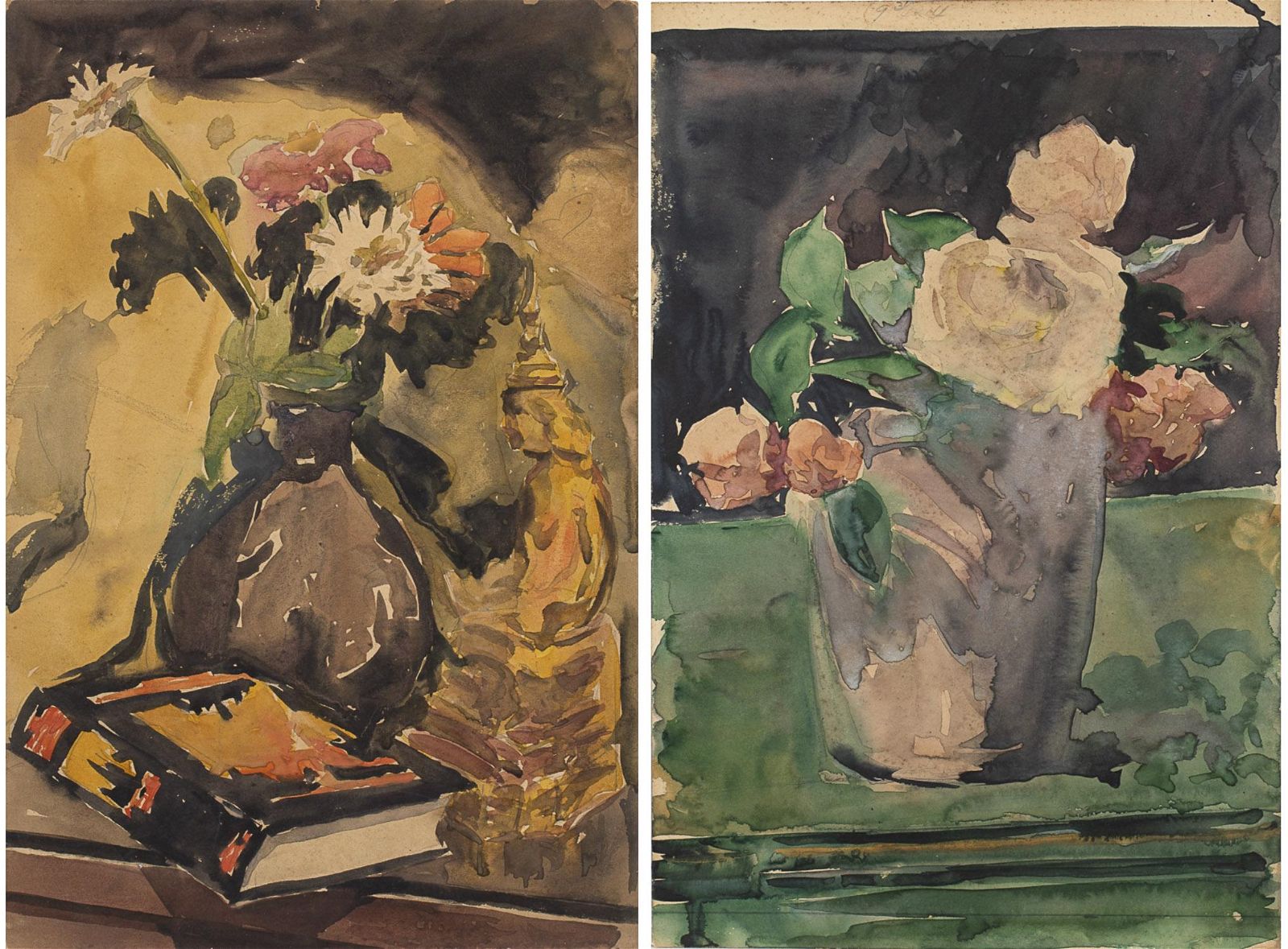 CHRISTOPHER P.H. MURPHY, TWO FLORAL