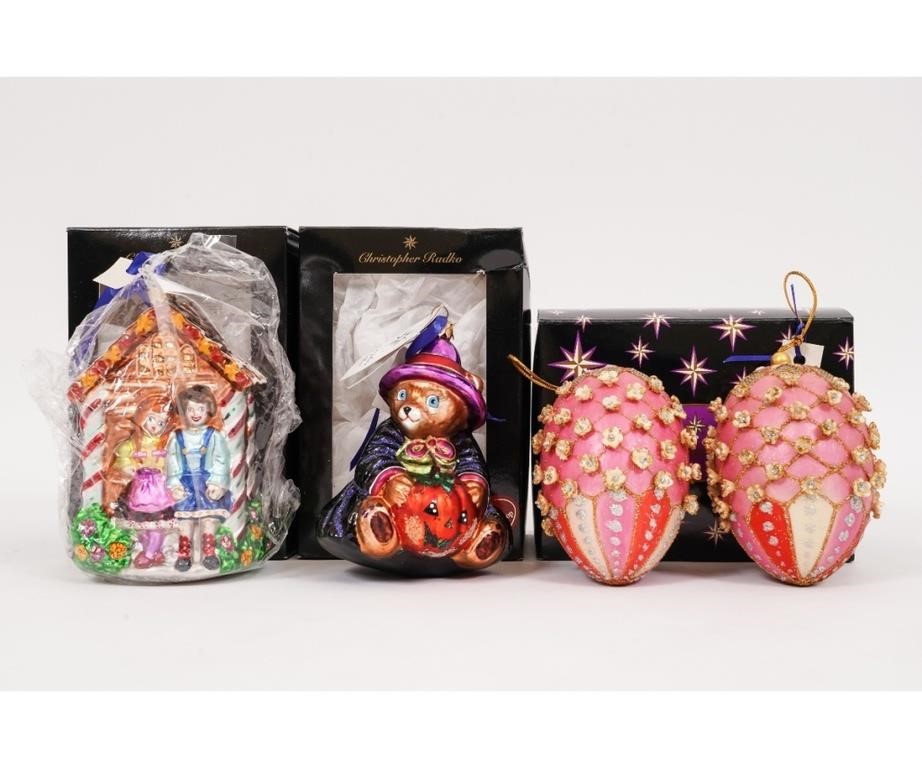 Christopher Radko ornaments to
