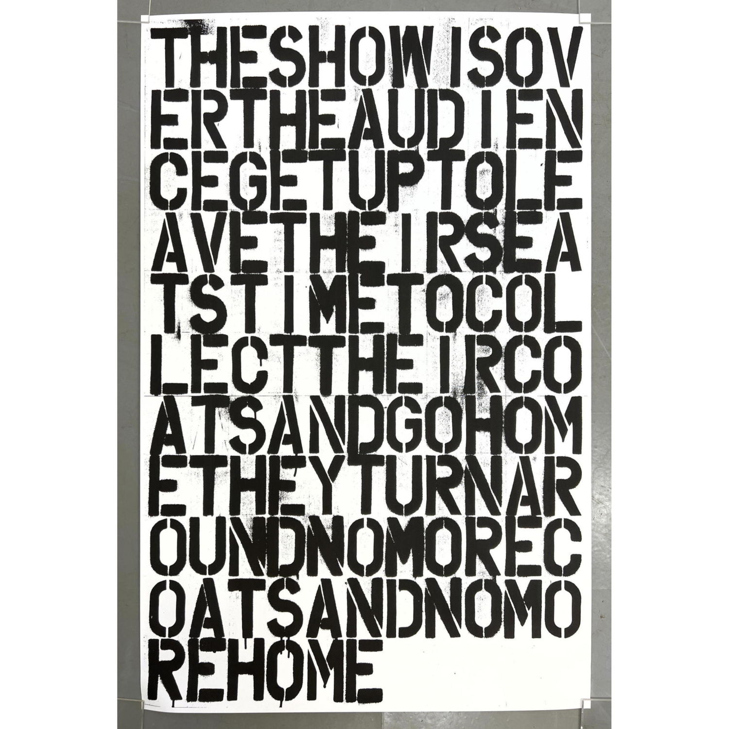 Christopher Wool Felix Gonzalez-