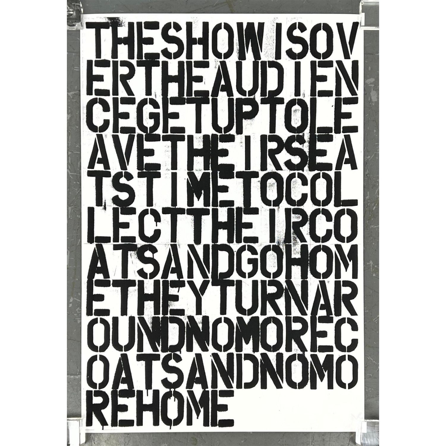 Christopher Wool Felix Gonzalez-