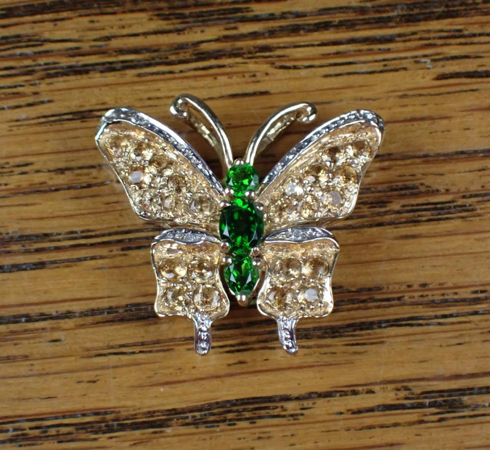 CHROME DIOPSIDE, CITRINE AND