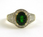CHROME DIOPSIDE, DIAMOND AND F