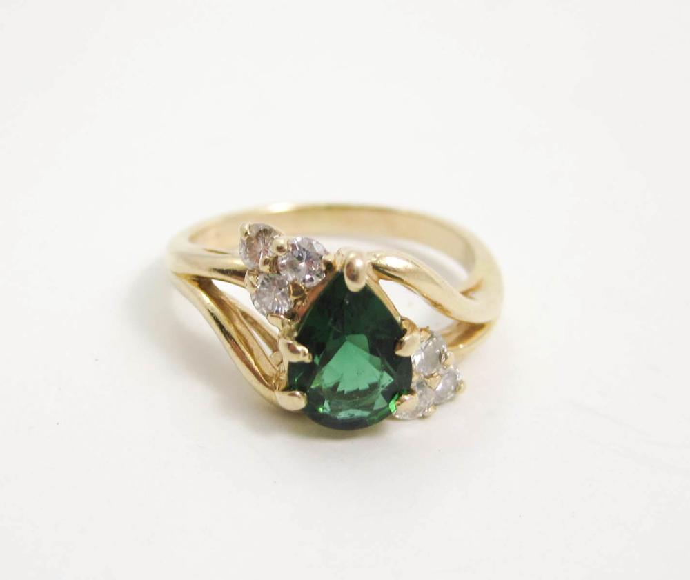 CHROME DIOPSIDE, DIAMOND AND