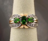 CHROME DIOPSIDE, DIAMOND AND G