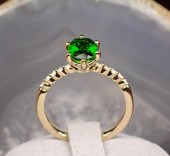 CHROME DIOPSIDE, DIAMOND AND G