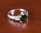 CHROME DIOPSIDE, DIAMOND AND P