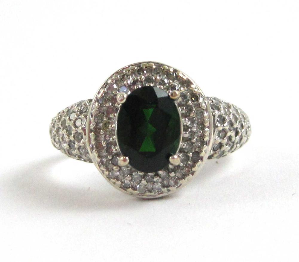 CHROME DIOPSIDE, DIAMOND AND TEN