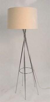 CHROME FLOOR LAMPChrome Floor