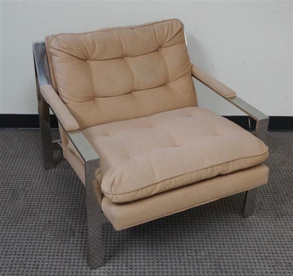 CHROME FRAME UPHOLSTERED