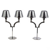 CHROME & GLASS BACCARAT & STAR
