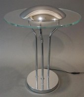 CHROME PLATED AND GLASS 'MUSHR