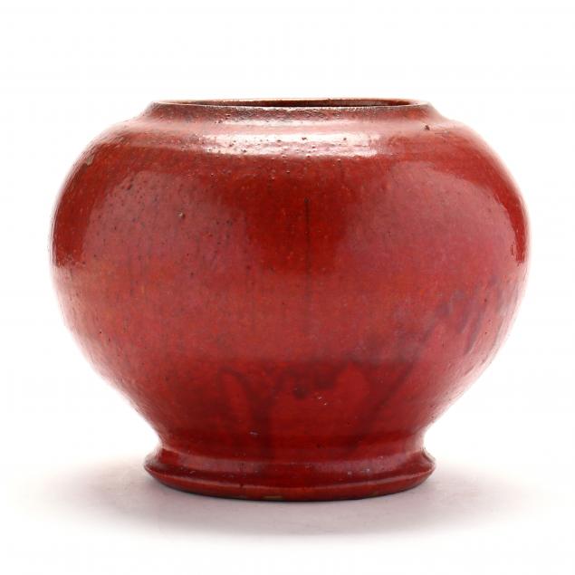 CHROME RED GLAZED BOWL, NORTH STATE
