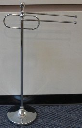 CHROME TOWEL RACK, H: 36 INCHE