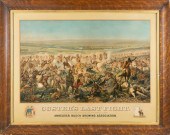 CHROMOLITHOGRAPH "CUSTER'S LAS