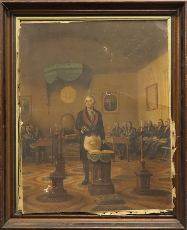 Chromolithograph of George