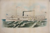 CHROMOLITHOGRAPH - Steamship '