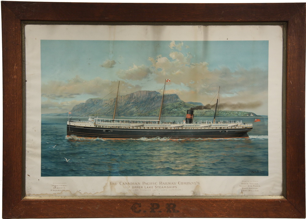 CHROMOLITHOGRAPH - Steamship