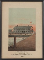 CHROMOLITHOGRAPH "THE FIRST HO