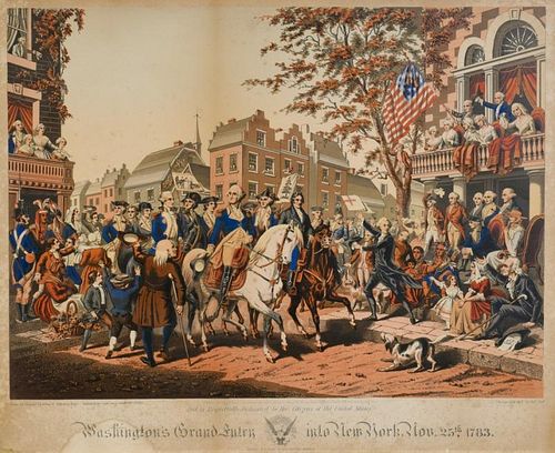 CHROMOLITHOGRAPH WASHINGTON'S GRAND